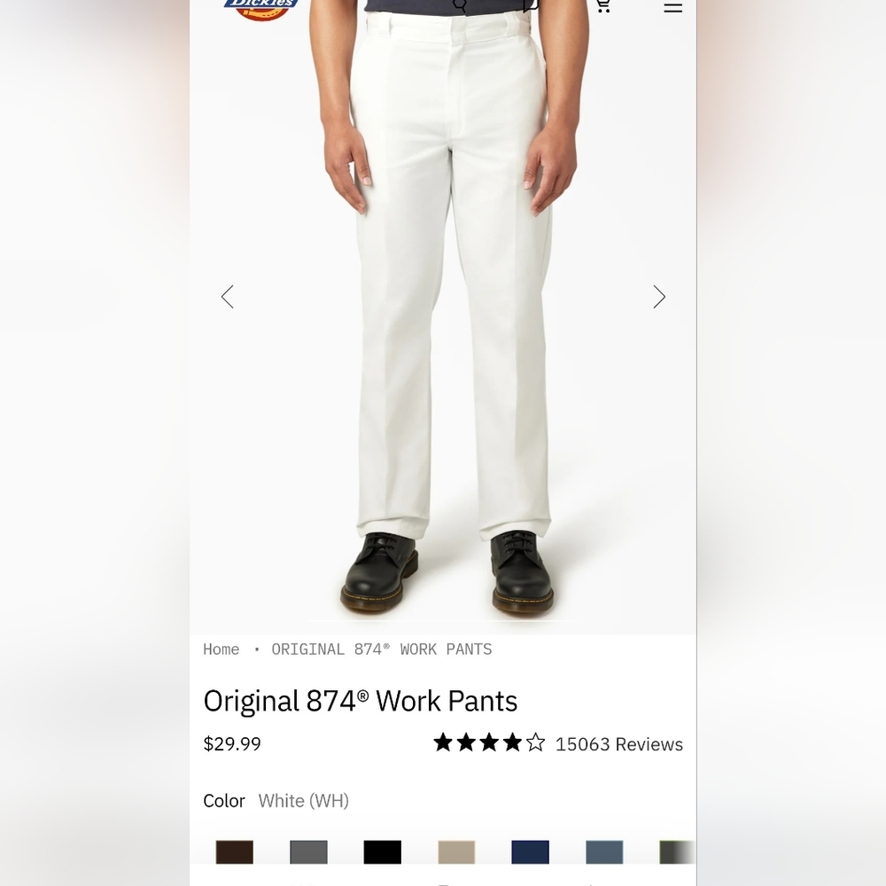 Dickies Mens 874 Original Fit 32x32